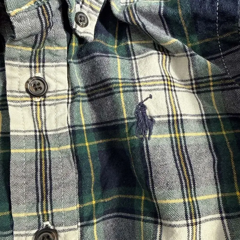 Ralph Lauren Boys 3T Long Sleeve Plaid Button Down Shirt
